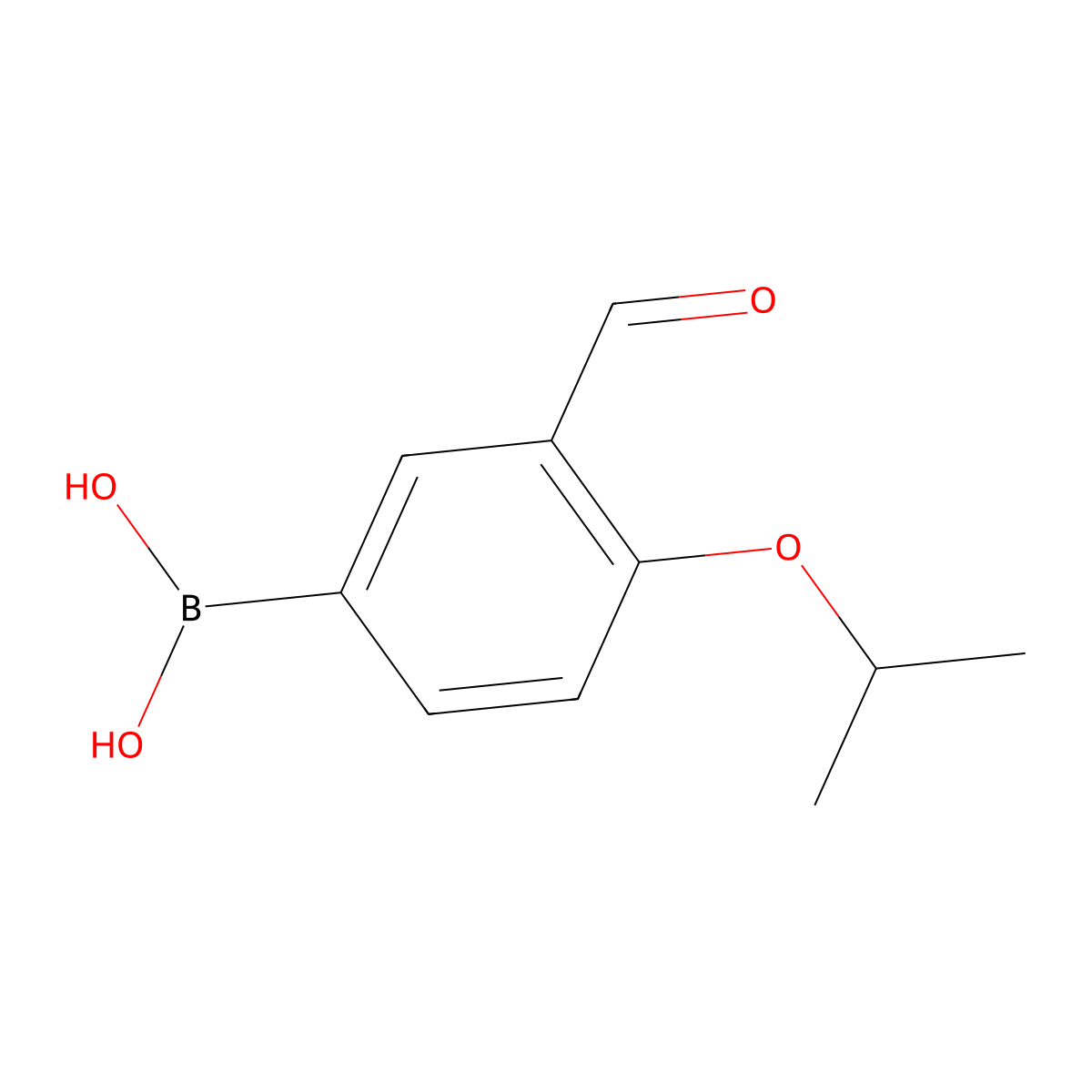 B-(3-Formyl-4-(1-methylethoxy)phenyl)boronic acid molecular structure, CAS 1072952-00-1