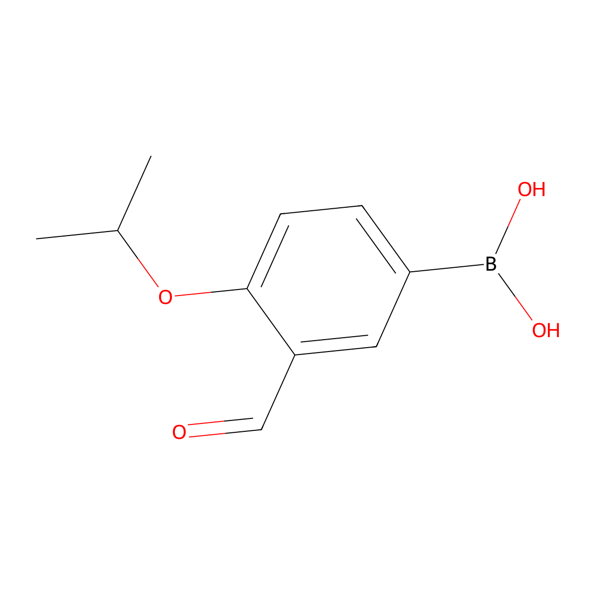 B-(3-Formyl-4-(1-methylethoxy)phenyl)boronic acid molecular structure, CAS 1072952-00-1