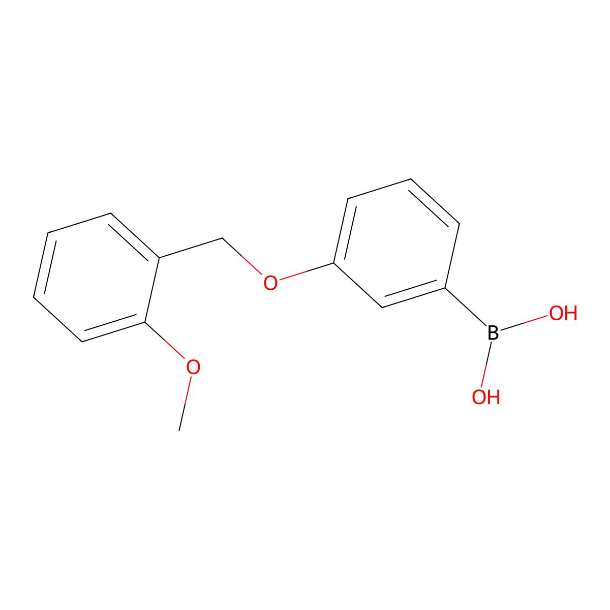 (3-((2-Methoxybenzyl)oxy)phenyl)boronic acid molecular structure, CAS 1072952-02-3