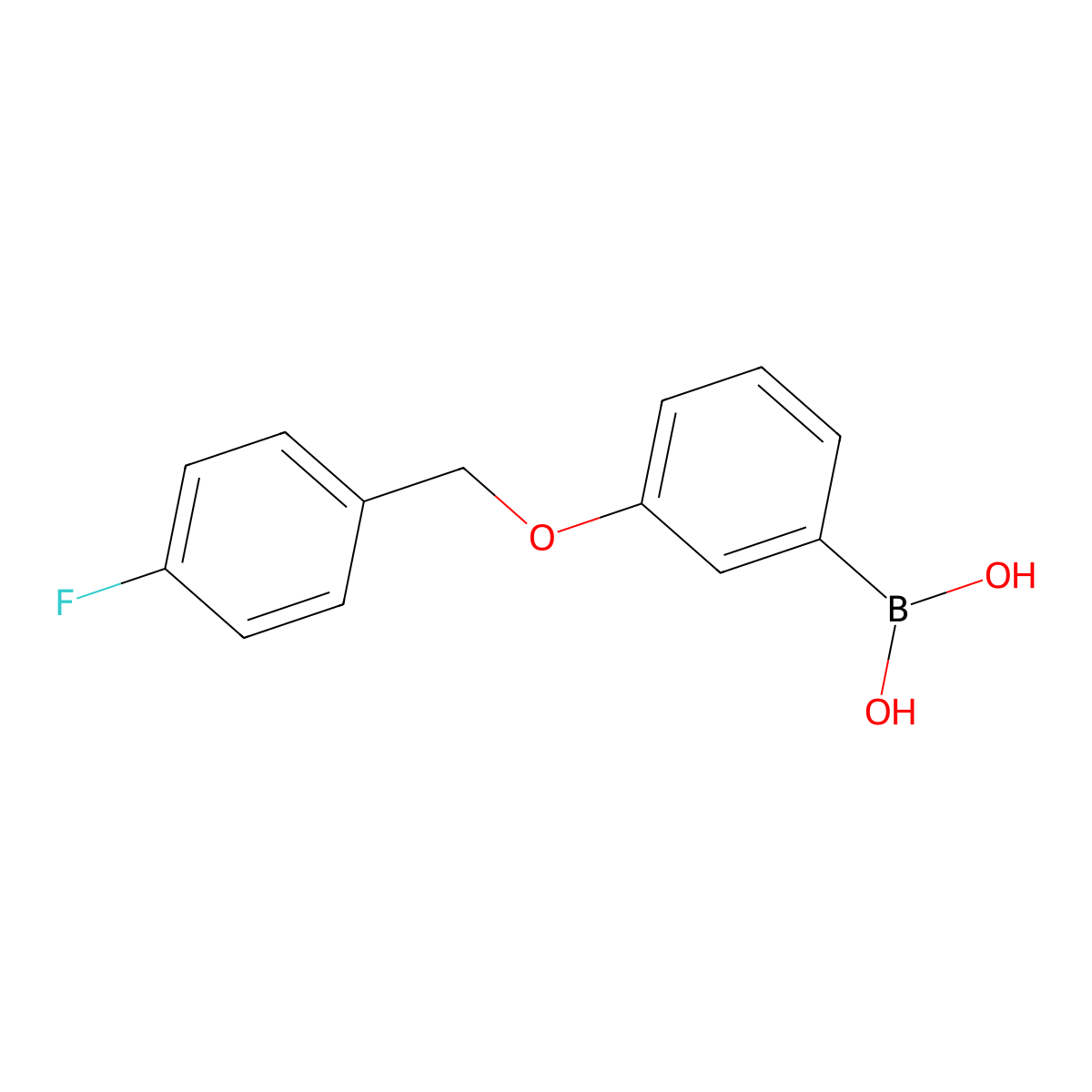 (3-((4-Fluorobenzyl)oxy)phenyl)boronic acid molecular structure, CAS 1072952-03-4