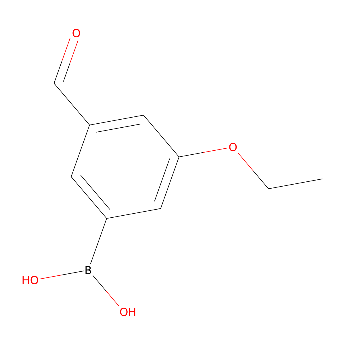(3-Ethoxy-5-formylphenyl)boronic acid molecular structure, CAS 1072952-04-5