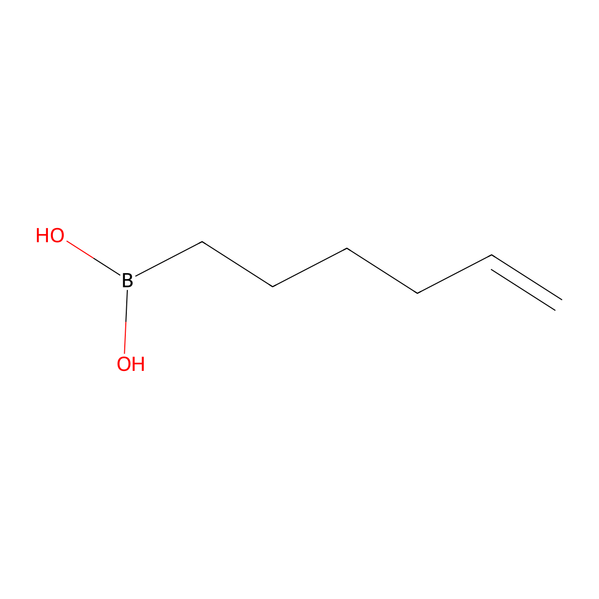 Hex-5-en-1-ylboronic acid molecular structure, CAS 1072952-16-9