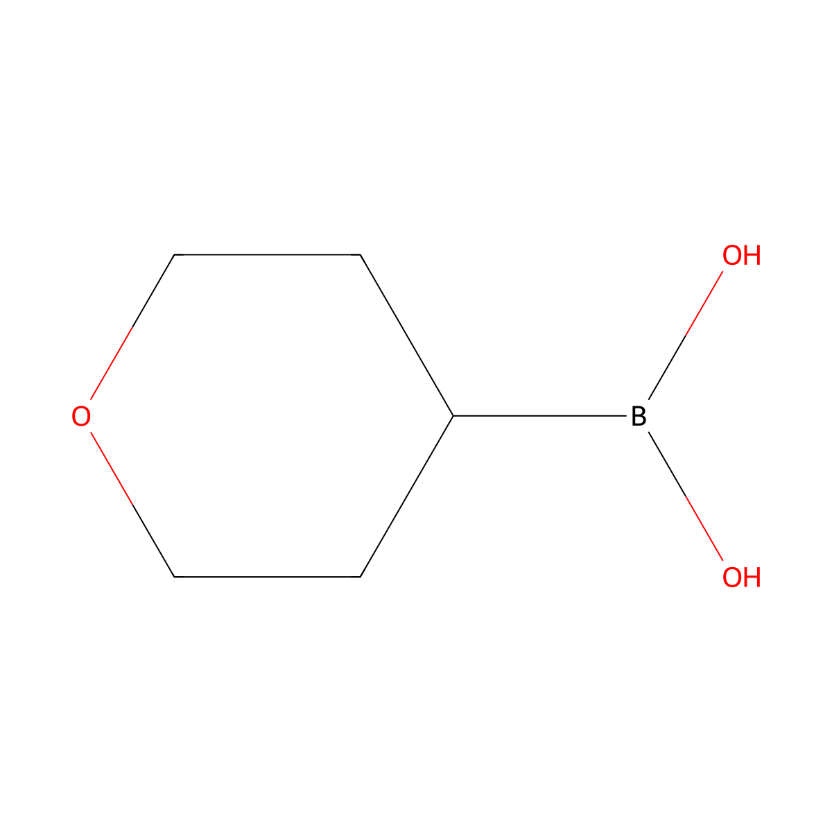 Tetrahydropyran-4-boronic acid molecular structure, CAS 1072952-46-5