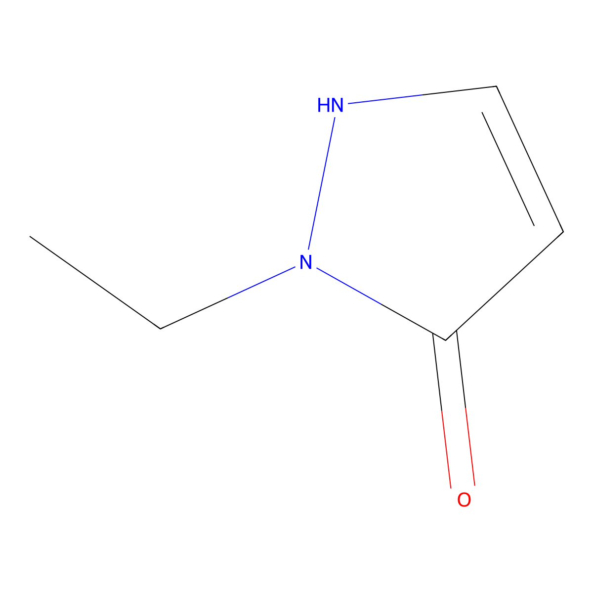 1-ethyl-1H-pyrazol-5-ol molecular structure, CAS 107296-34-4