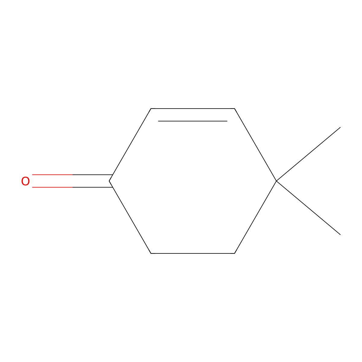 2-Cyclohexen-1-one, 4,4-dimethyl- molecular structure, CAS 1073-13-8