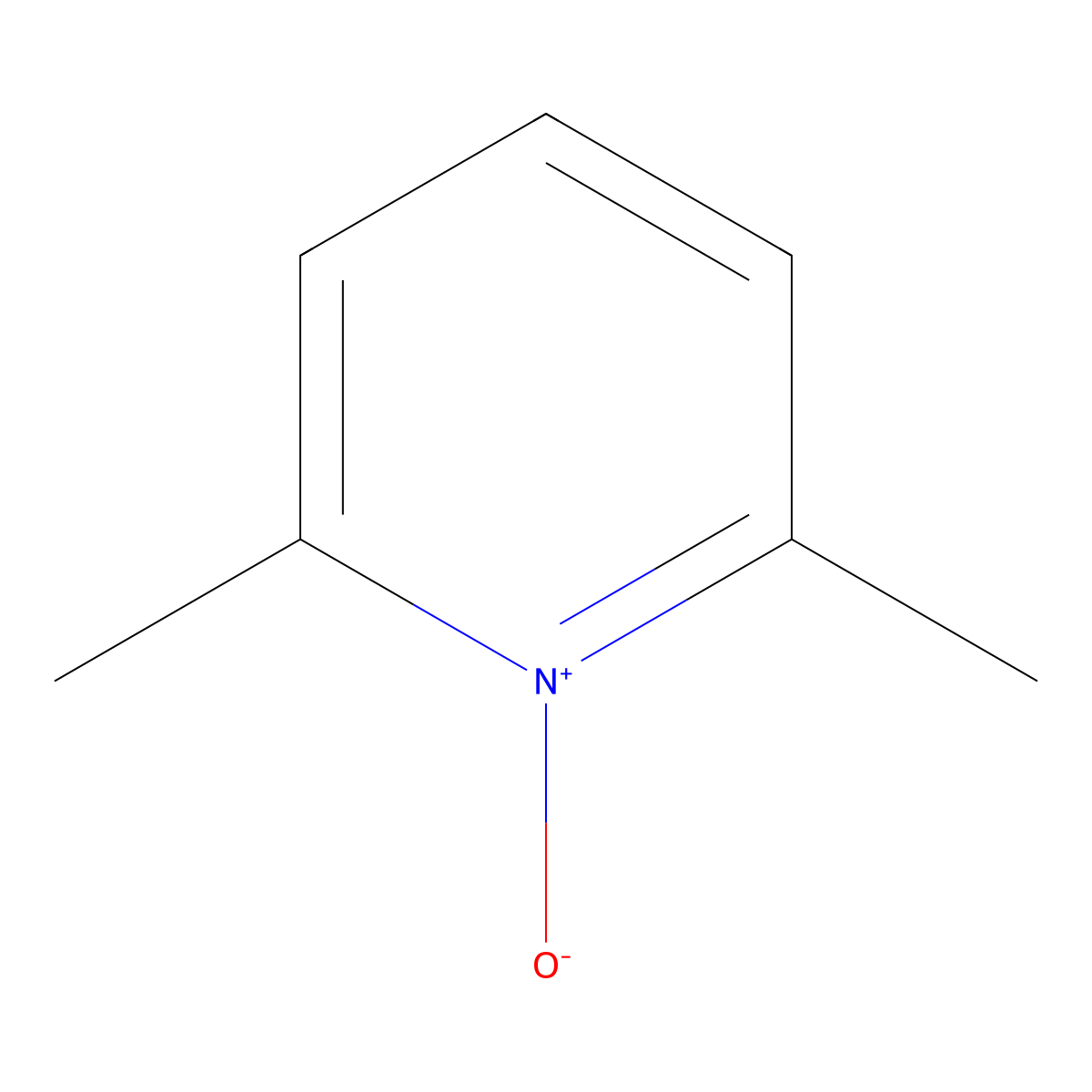 2,6-Dimethylpyridine N-oxide molecular structure, CAS 1073-23-0
