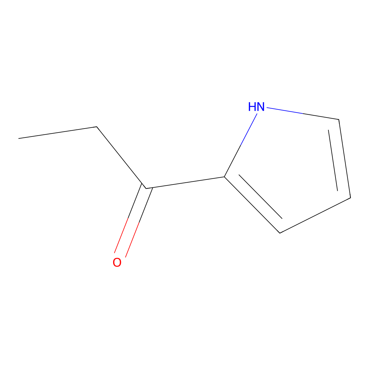 2-Propionylpyrrole molecular structure, CAS 1073-26-3