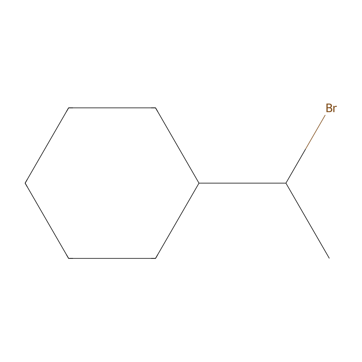 (1-Bromoethyl)cyclohexane molecular structure, CAS 1073-42-3