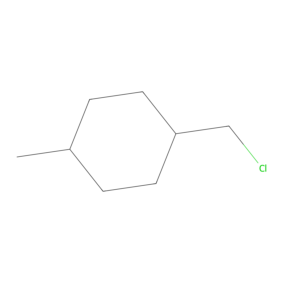 1-(Chloromethyl)-4-methylcyclohexane molecular structure, CAS 1073-68-3