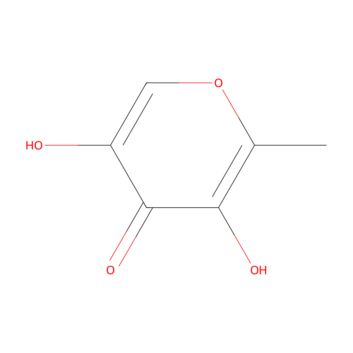 5-Hydroxymaltol molecular structure, CAS 1073-96-7