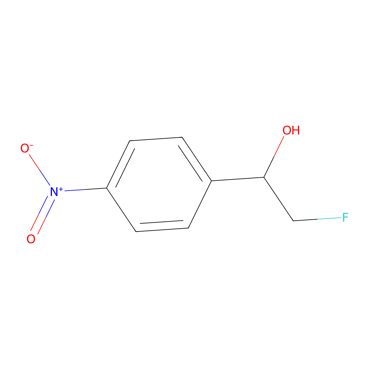 (1R)-2-Fluoro-1-(4-nitrophenyl)ethan-1-ol molecular structure, CAS 1073056-12-8