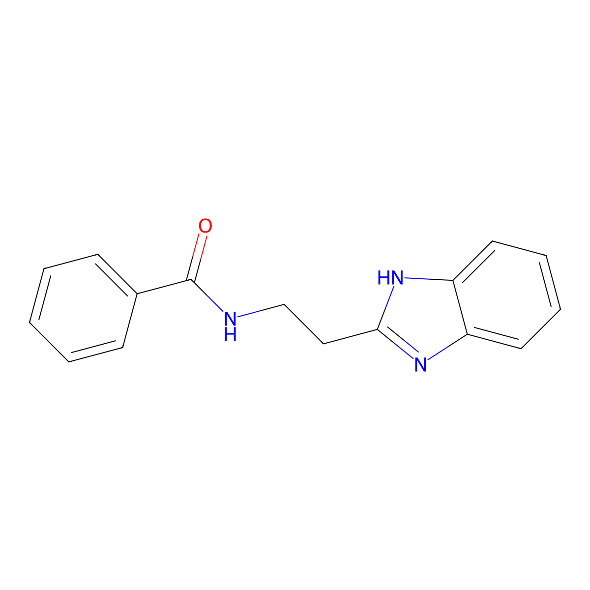 N-[2-(1H-Benzoimidazol-2-yl)-ethyl]-benzamide molecular structure, CAS 107313-47-3