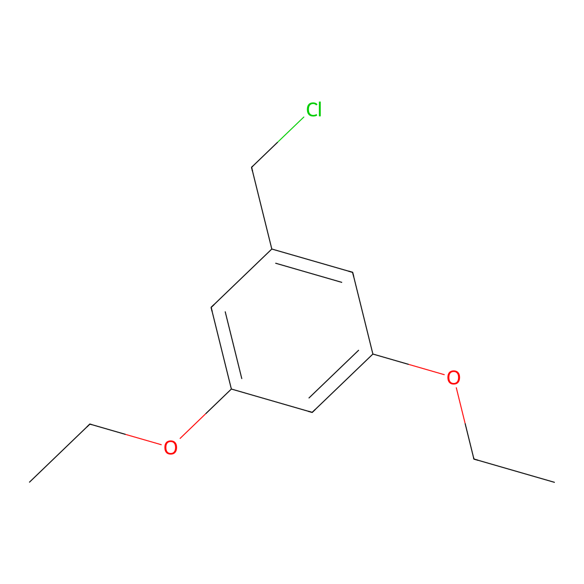 1-(Chloromethyl)-3,5-diethoxybenzene molecular structure, CAS 1073142-73-0