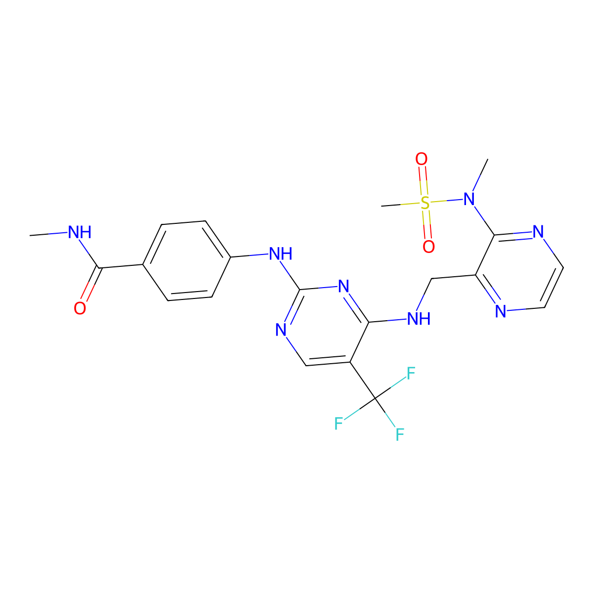 Defactinib molecular structure, CAS 1073154-85-4