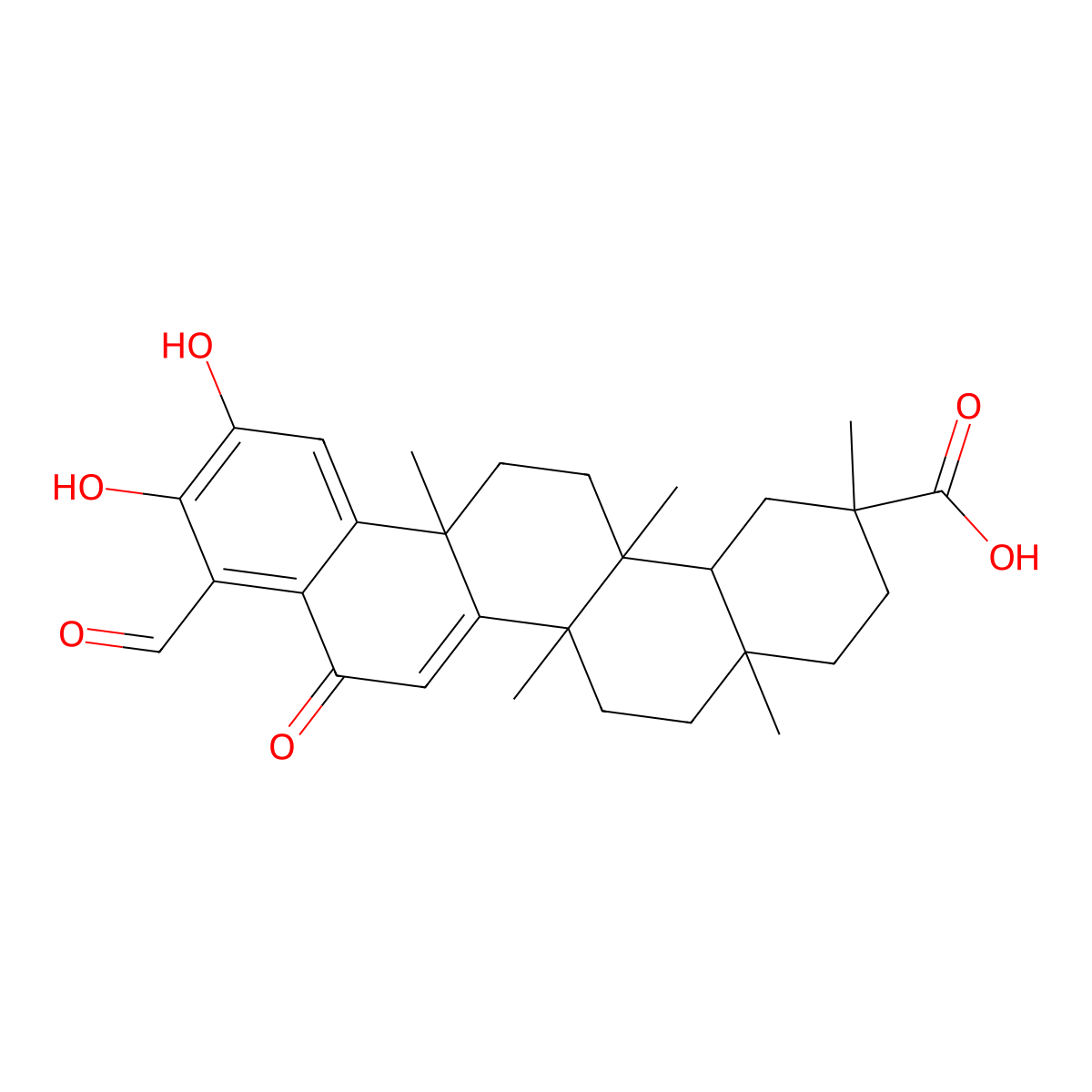 Demethylzeylasteral molecular structure, CAS 107316-88-1