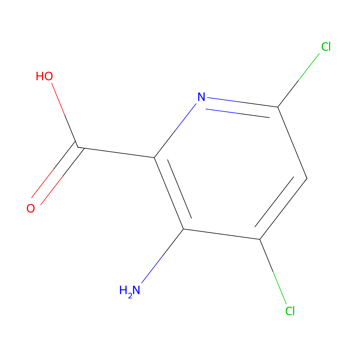 3-Amino-4,6-dichloropicolinic acid molecular structure, CAS 1073182-87-2