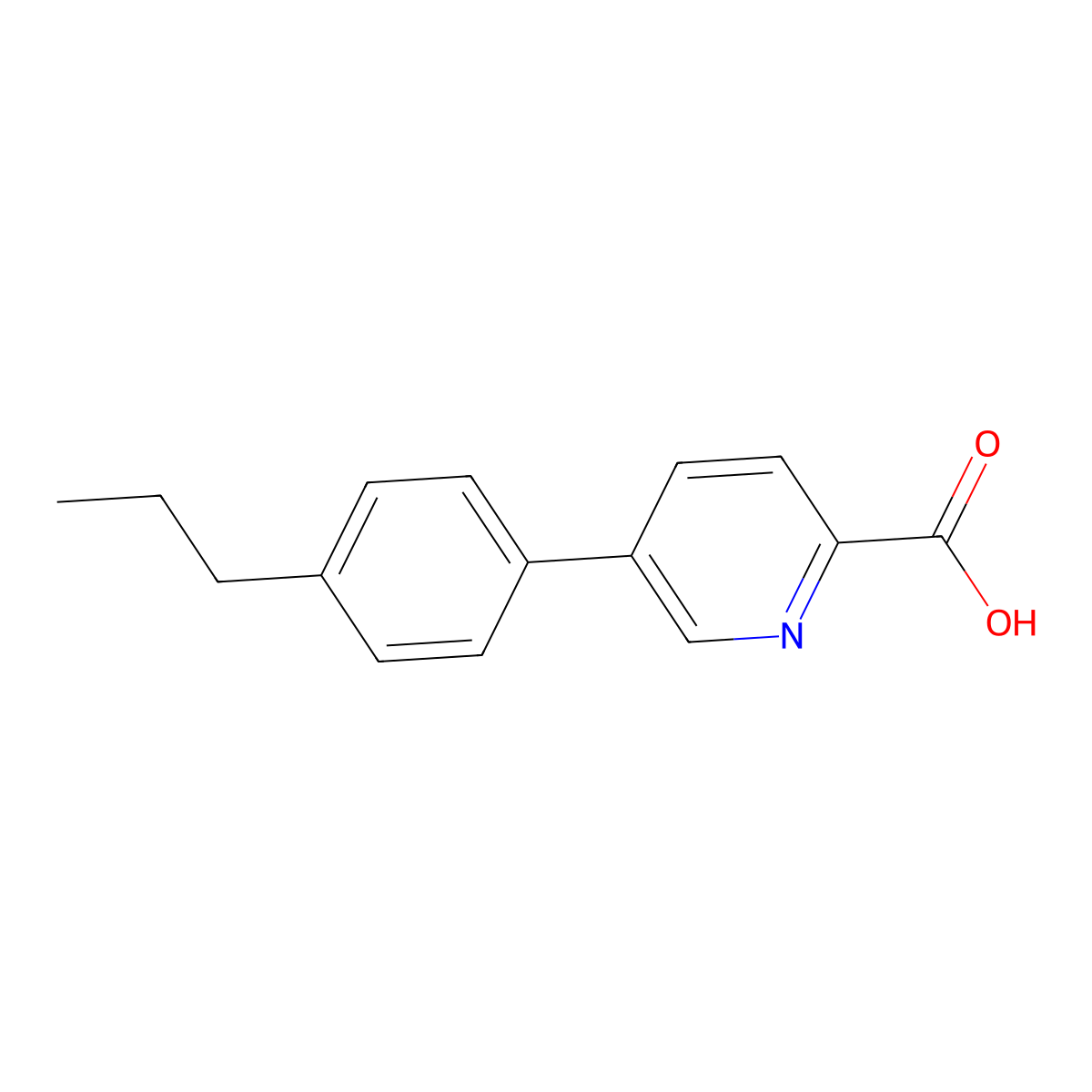 5-(4-Propylphenyl)picolinic acid molecular structure, CAS 1073312-20-5