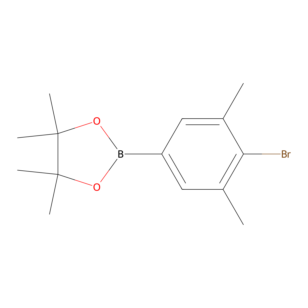 2-(4-Bromo-3,5-dimethylphenyl)-4,4,5,5-tetramethyl-1,3,2-dioxaborolane molecular structure, CAS 1073338-97-2