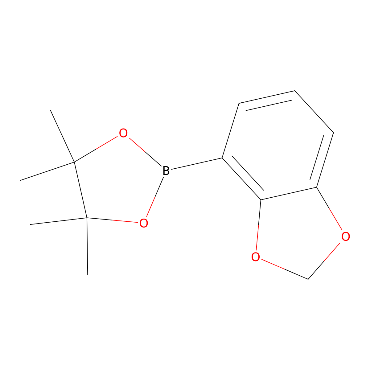 2-(Benzo[D][1,3]dioxol-4-YL)-4,4,5,5-tetramethyl-1,3,2-dioxaborolane molecular structure, CAS 1073339-10-2