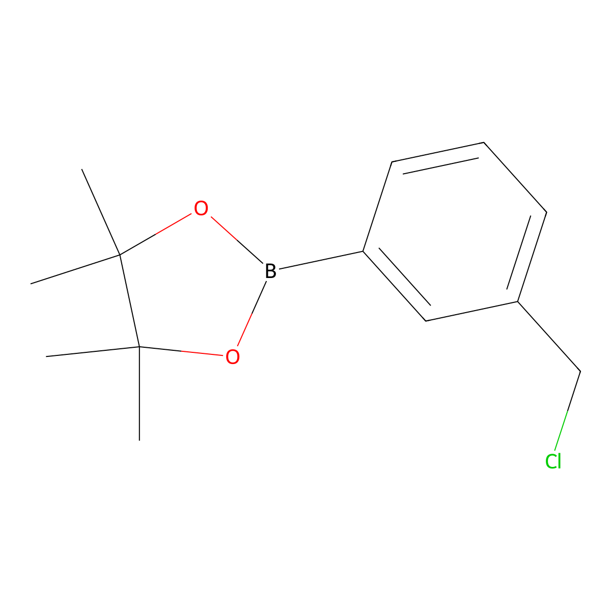 2-[3-(Chloromethyl)phenyl]-4,4,5,5-tetramethyl-1,3,2-dioxaborolane molecular structure, CAS 1073353-44-2