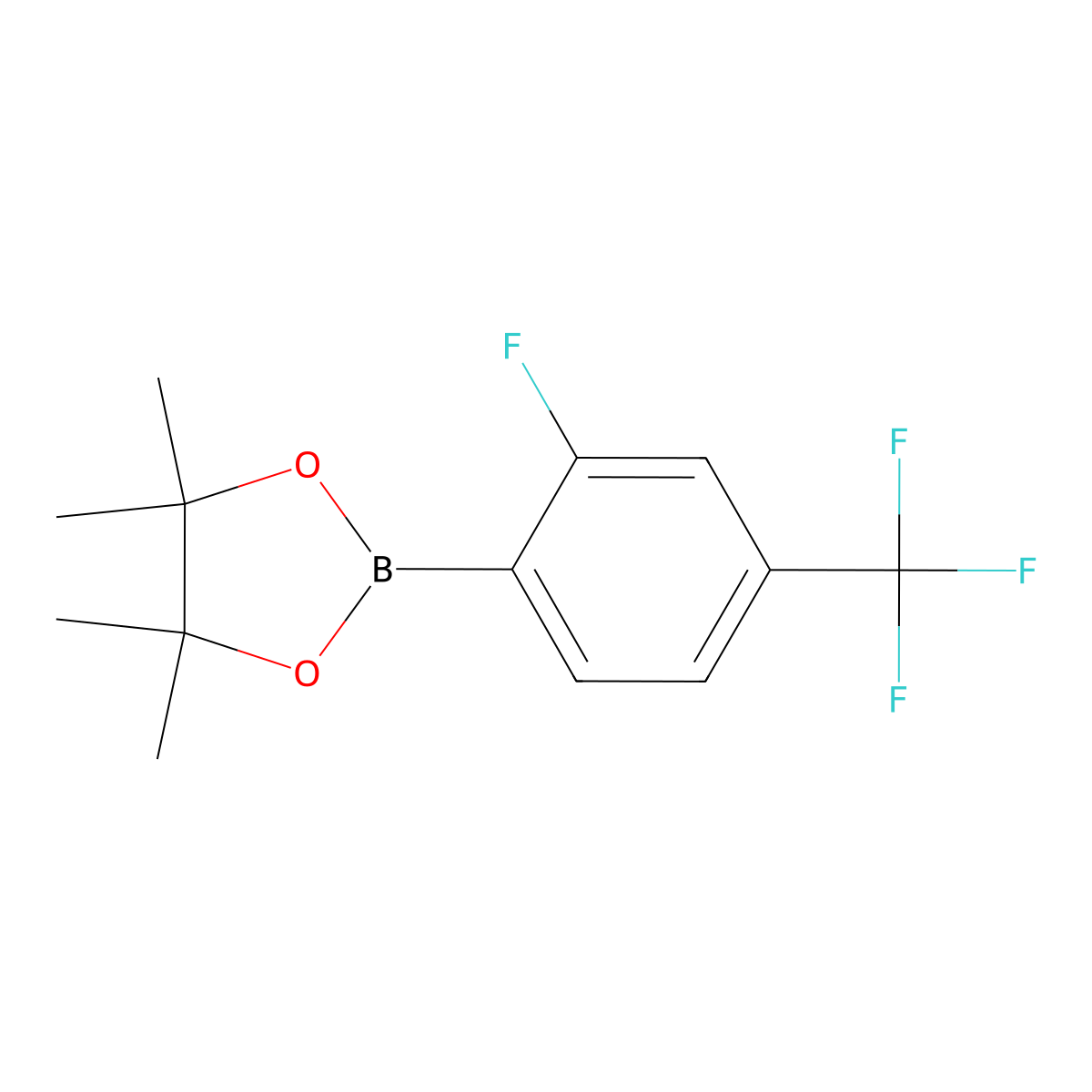 2-Fluoro-4-Trifluoromethylphenylboronic Acid Pinacol Ester molecular structure, CAS 1073353-68-0