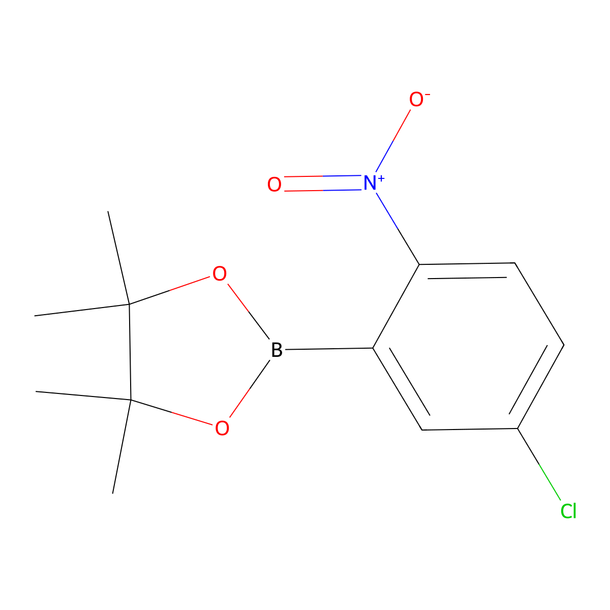 2-(5-Chloro-2-nitrophenyl)-4,4,5,5-tetramethyl-1,3,2-dioxaborolane molecular structure, CAS 1073353-99-7