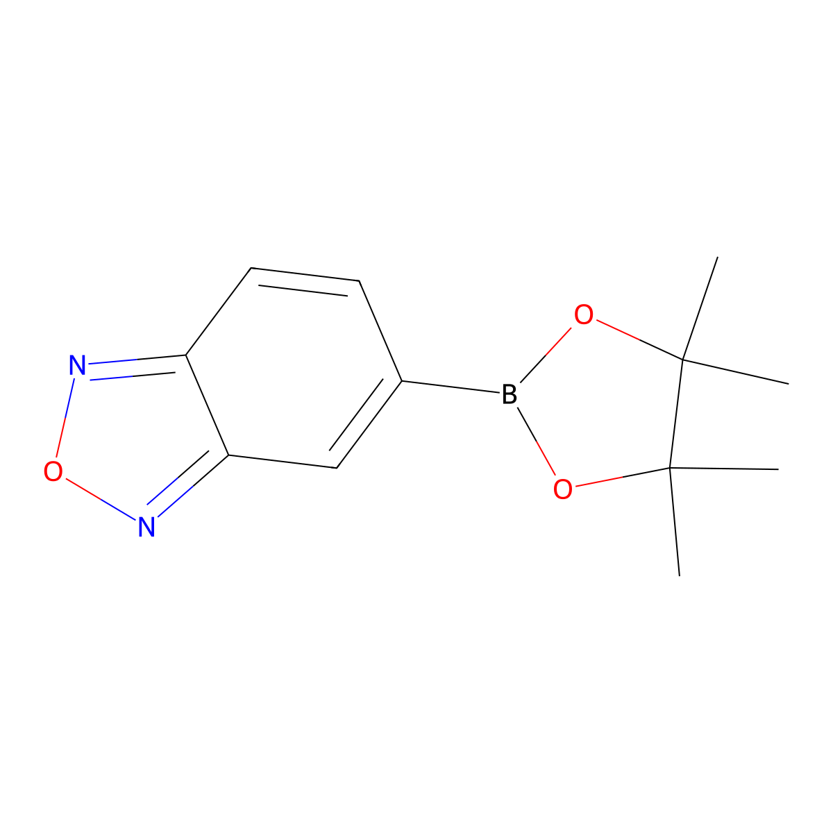 2,1,3-Benzoxadiazole-5-boronic acid, pinacol ester molecular structure, CAS 1073355-14-2