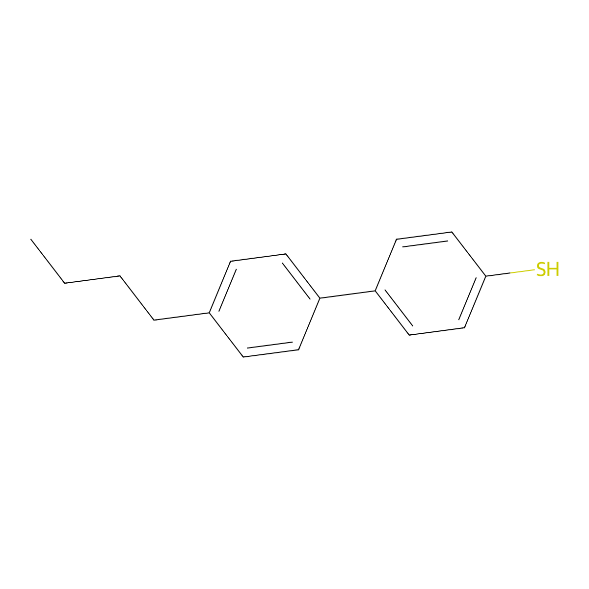 4-(4-Butylphenyl)benzenethiol molecular structure, CAS 107336-77-6