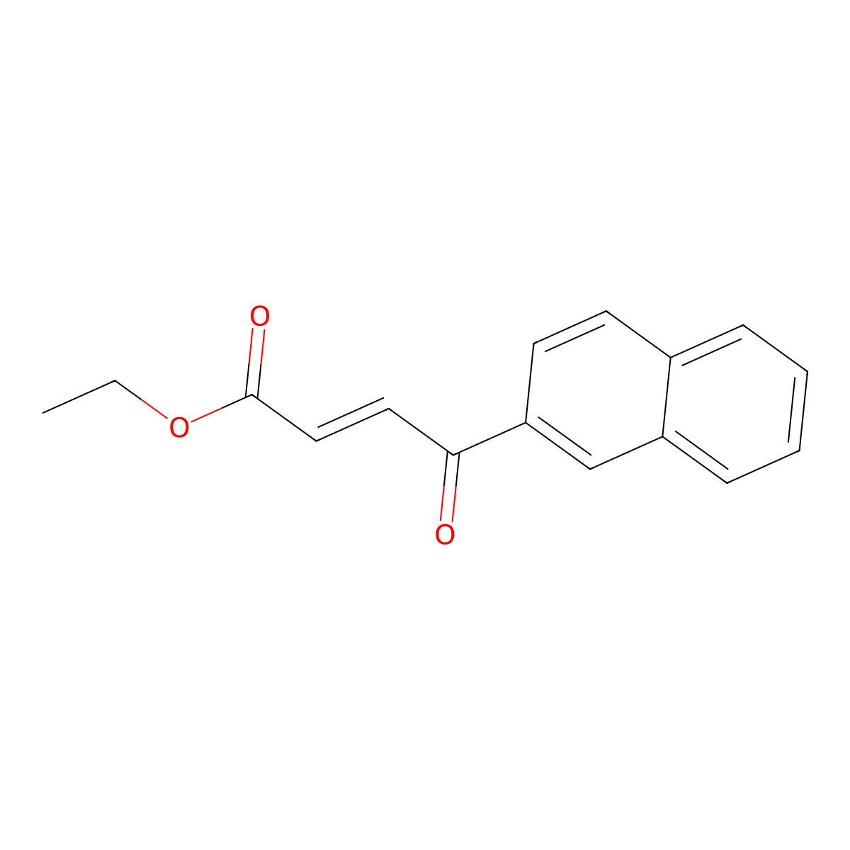 (E)-ethyl 4-(naphthalen-2-yl)-4-oxobut-2-enoate molecular structure, CAS 1073375-55-9