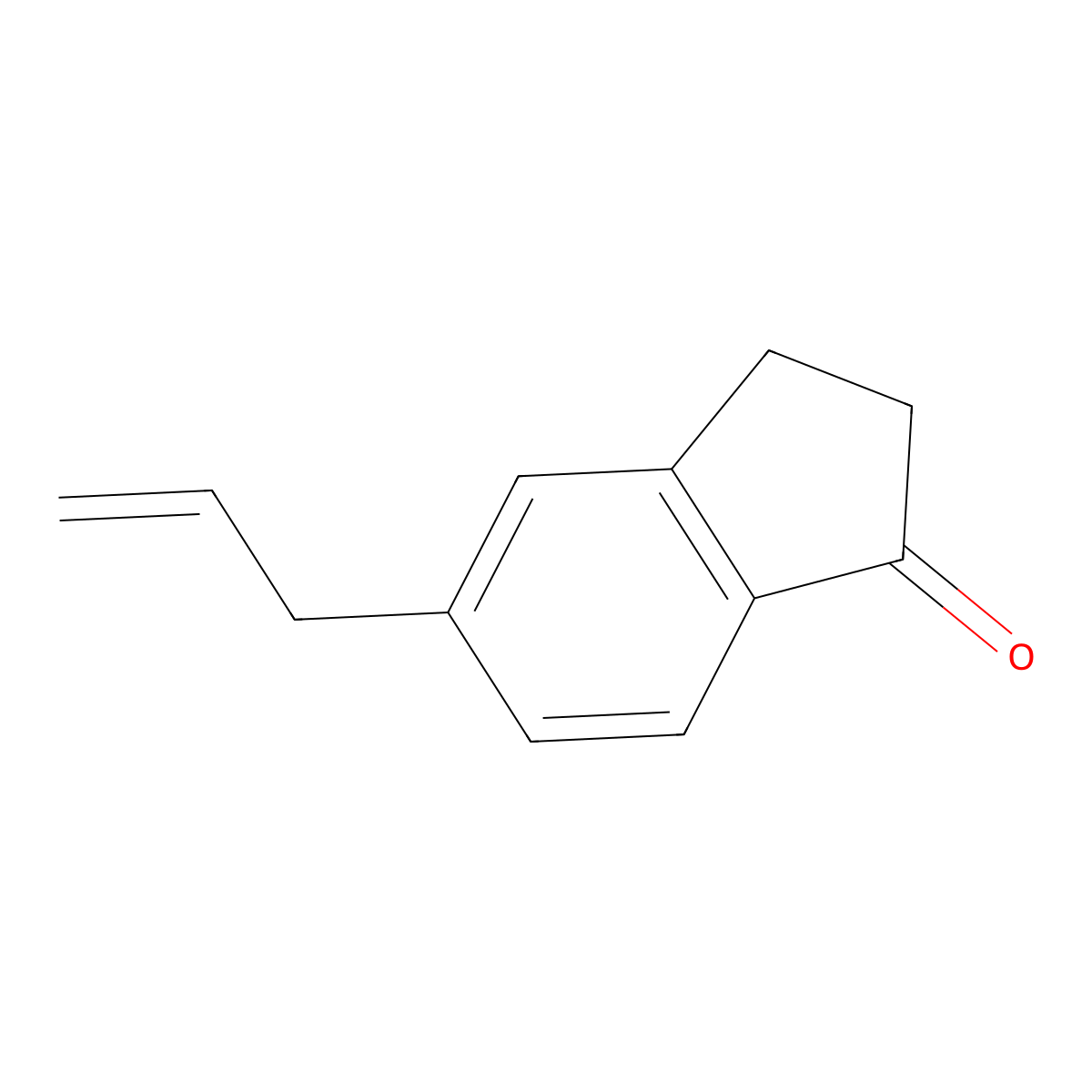 5-(Prop-2-EN-1-YL)-2,3-dihydro-1H-inden-1-one molecular structure, CAS 1073426-43-3