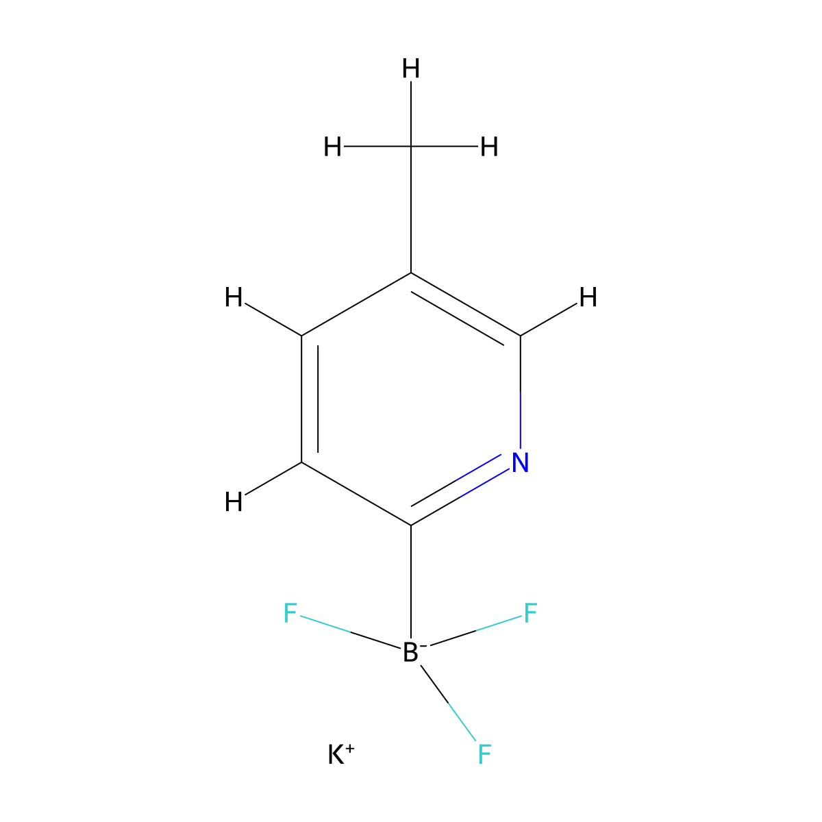 Potassium 5-methylpyridine-2-trifluoroborate molecular structure, CAS 1073468-31-1