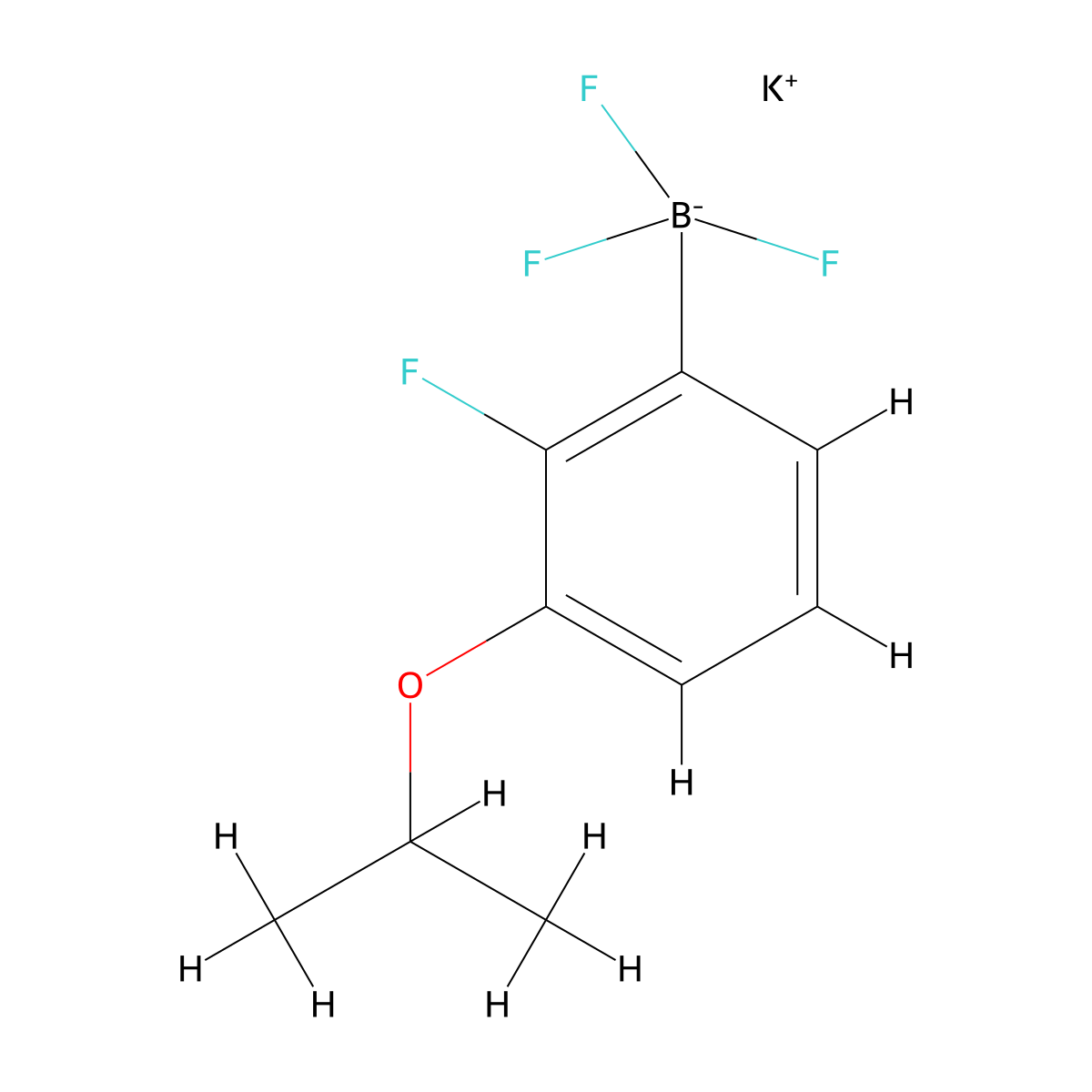 Potassium (2-fluoro-3-isopropoxyphenyl)trifluoroborate molecular structure, CAS 1073468-36-6