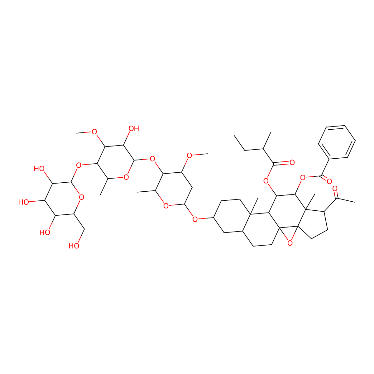 Tenacissoside E molecular structure, CAS 107347-56-8