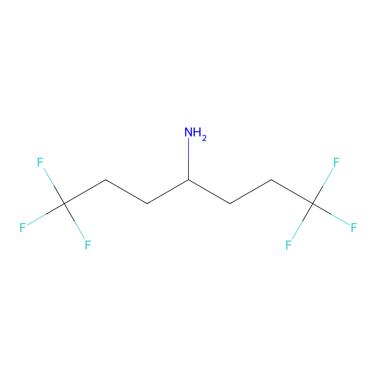1,1,1,7,7,7-Hexafluoroheptan-4-amine molecular structure, CAS 1073477-67-4