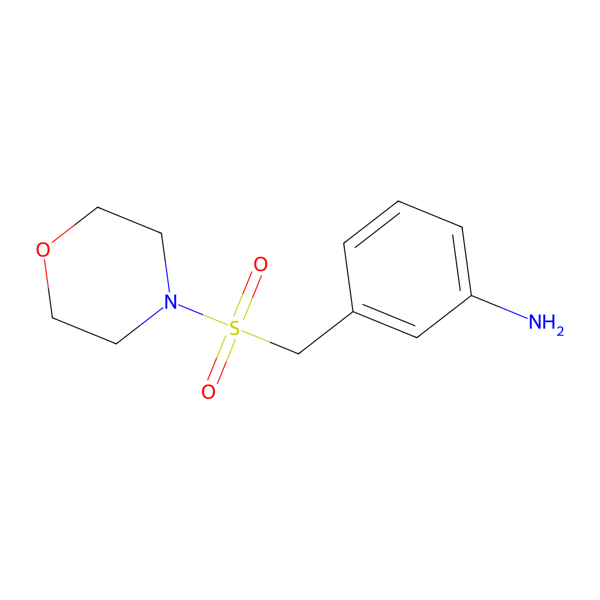 3-((Morpholinosulfonyl)methyl)aniline molecular structure, CAS 1073485-57-0