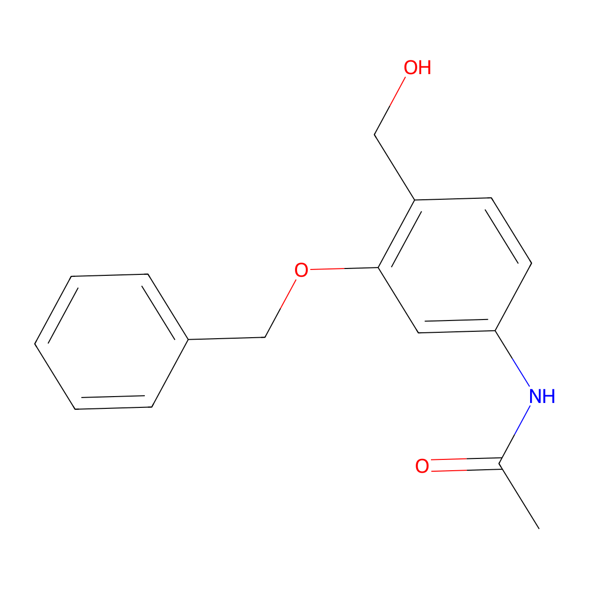 N-[3-(Benzyloxy)-4-(hydroxymethyl)phenyl]acetamide molecular structure, CAS 107351-60-0