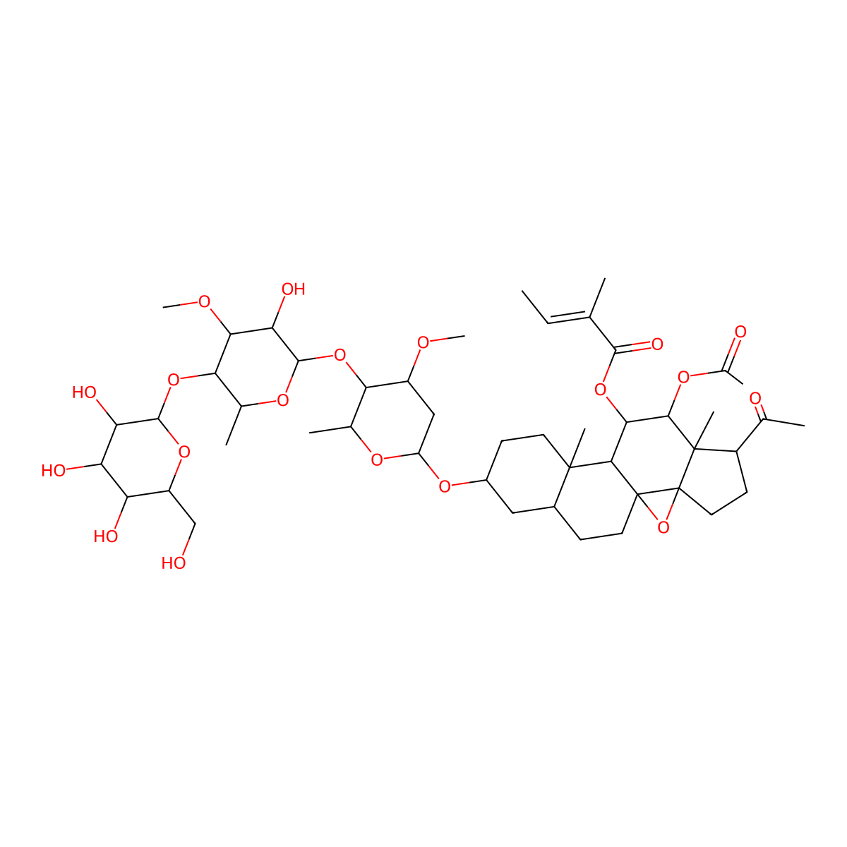 Tenacissoside A molecular structure, CAS 107352-30-7