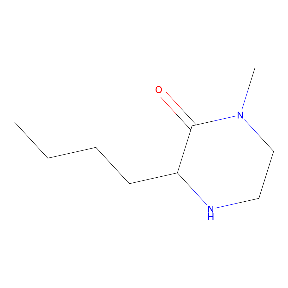 3-Butyl-1-methylpiperazin-2-one molecular structure, CAS 1073556-04-3