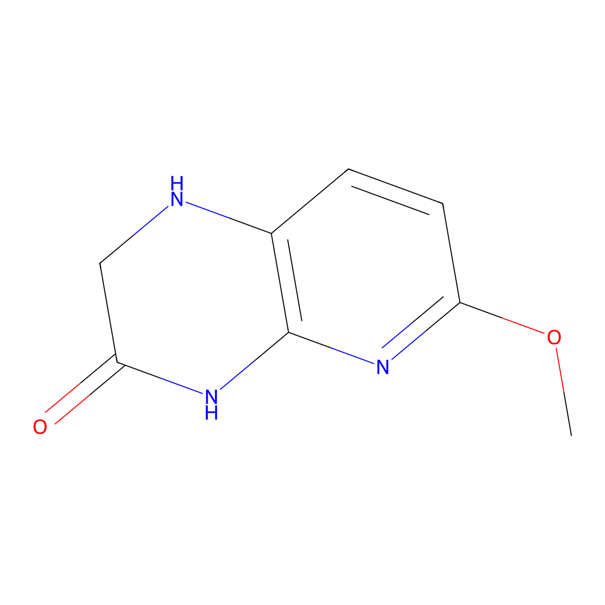 6-Methoxy-1,2-dihydropyrido[2,3-B]pyrazin-3(4H)-one molecular structure, CAS 1073633-84-7