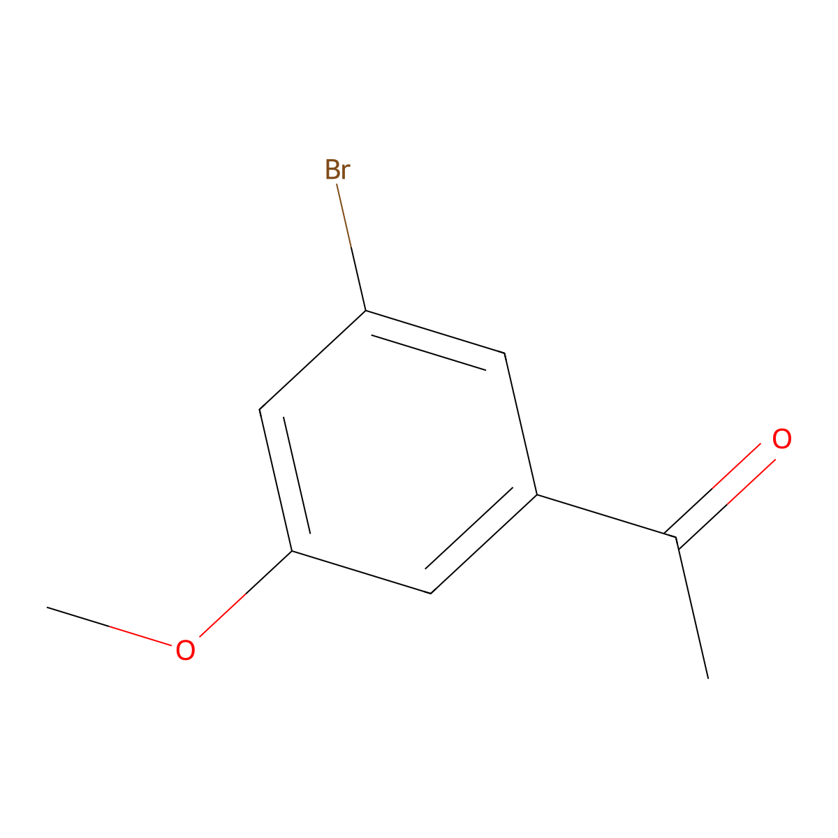 1-(3-Bromo-5-methoxyphenyl)ethan-1-one molecular structure, CAS 1073642-71-3