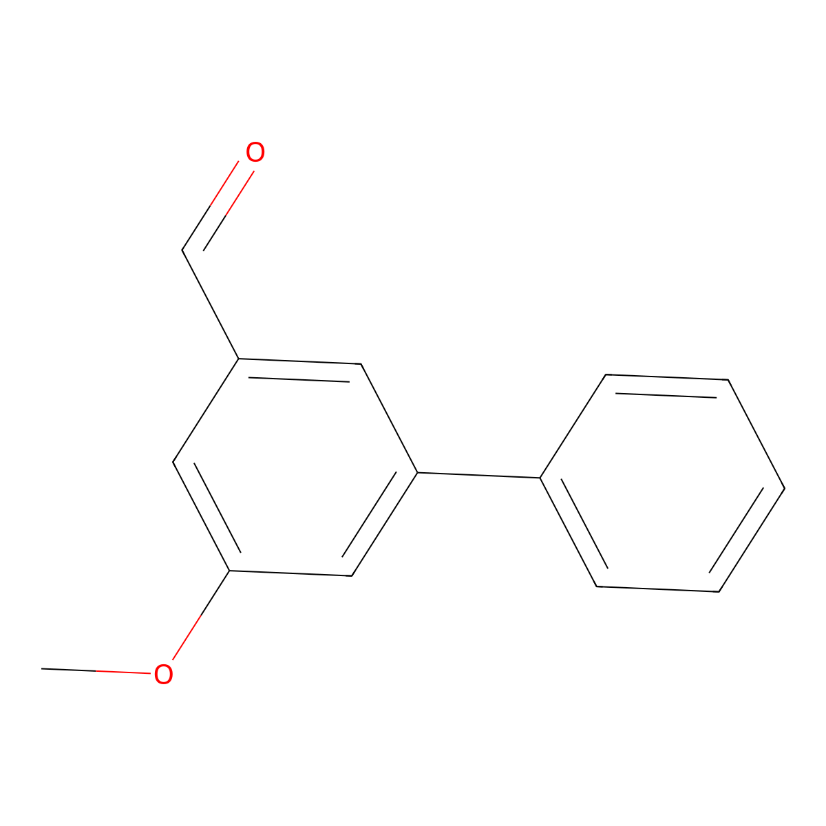 3-Methoxy-5-phenylbenzaldehyde molecular structure, CAS 1073643-48-7