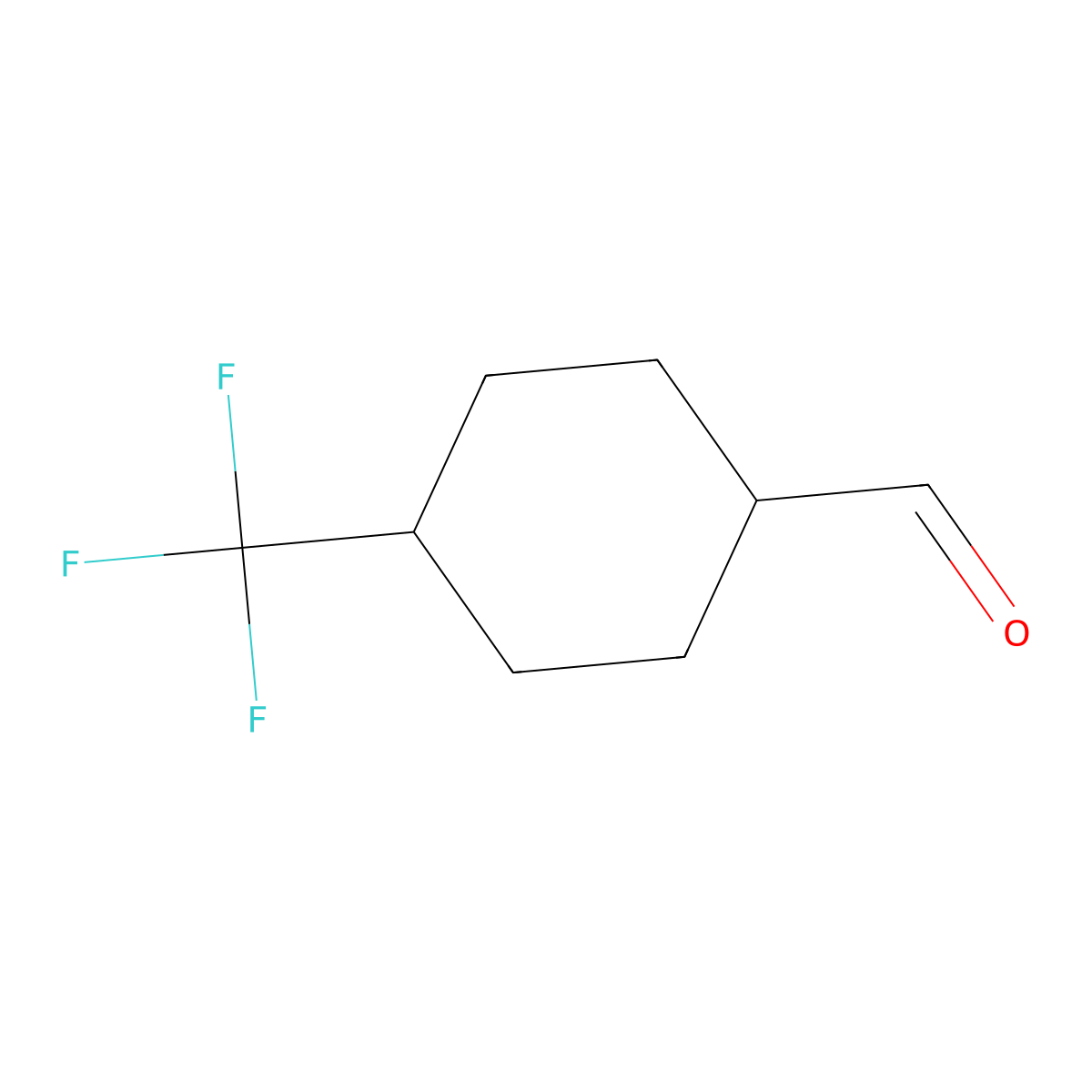 4-(Trifluoromethyl)cyclohexane-1-carbaldehyde molecular structure, CAS 1073722-40-3