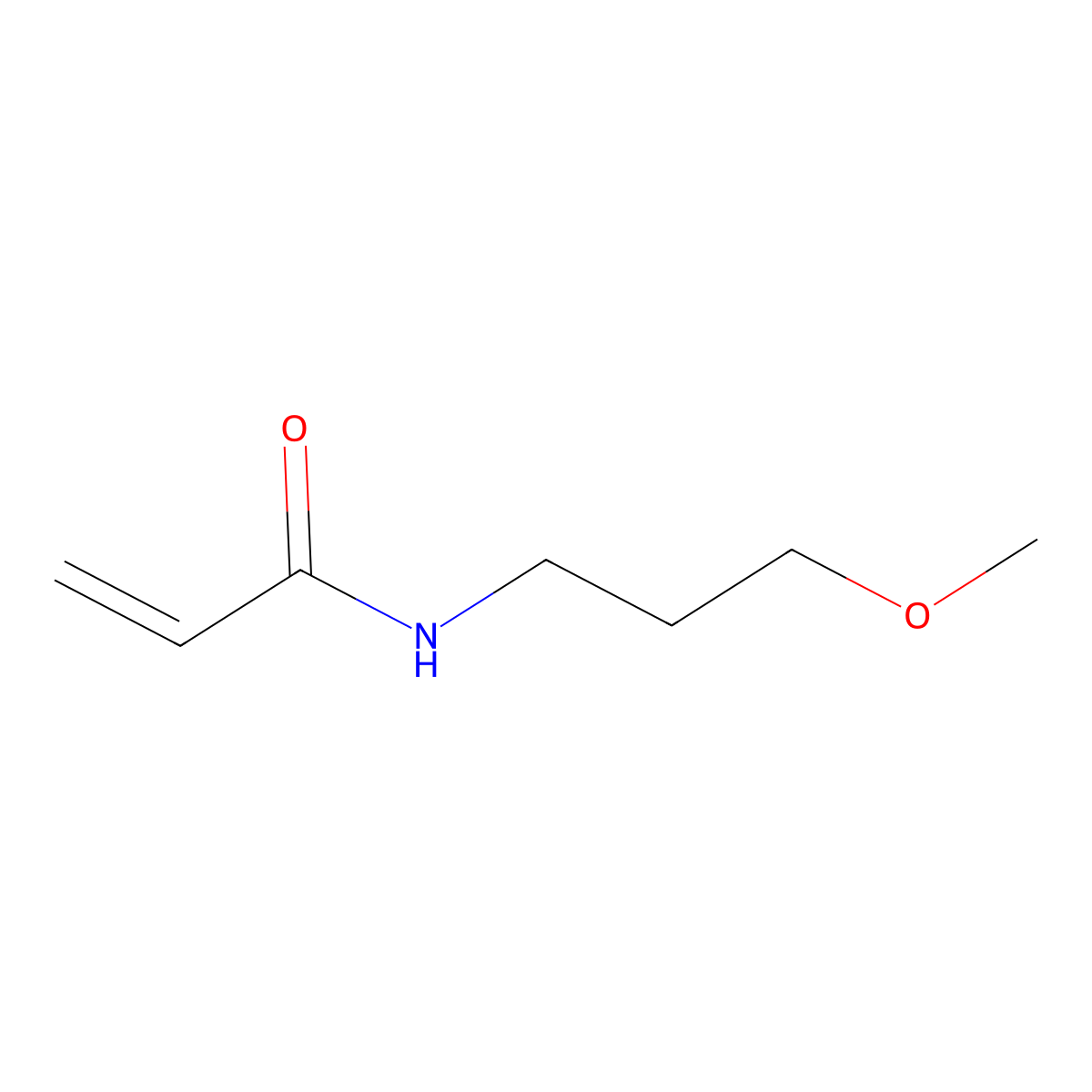 N-(3-Methoxypropyl)acrylamide molecular structure, CAS 107374-86-7