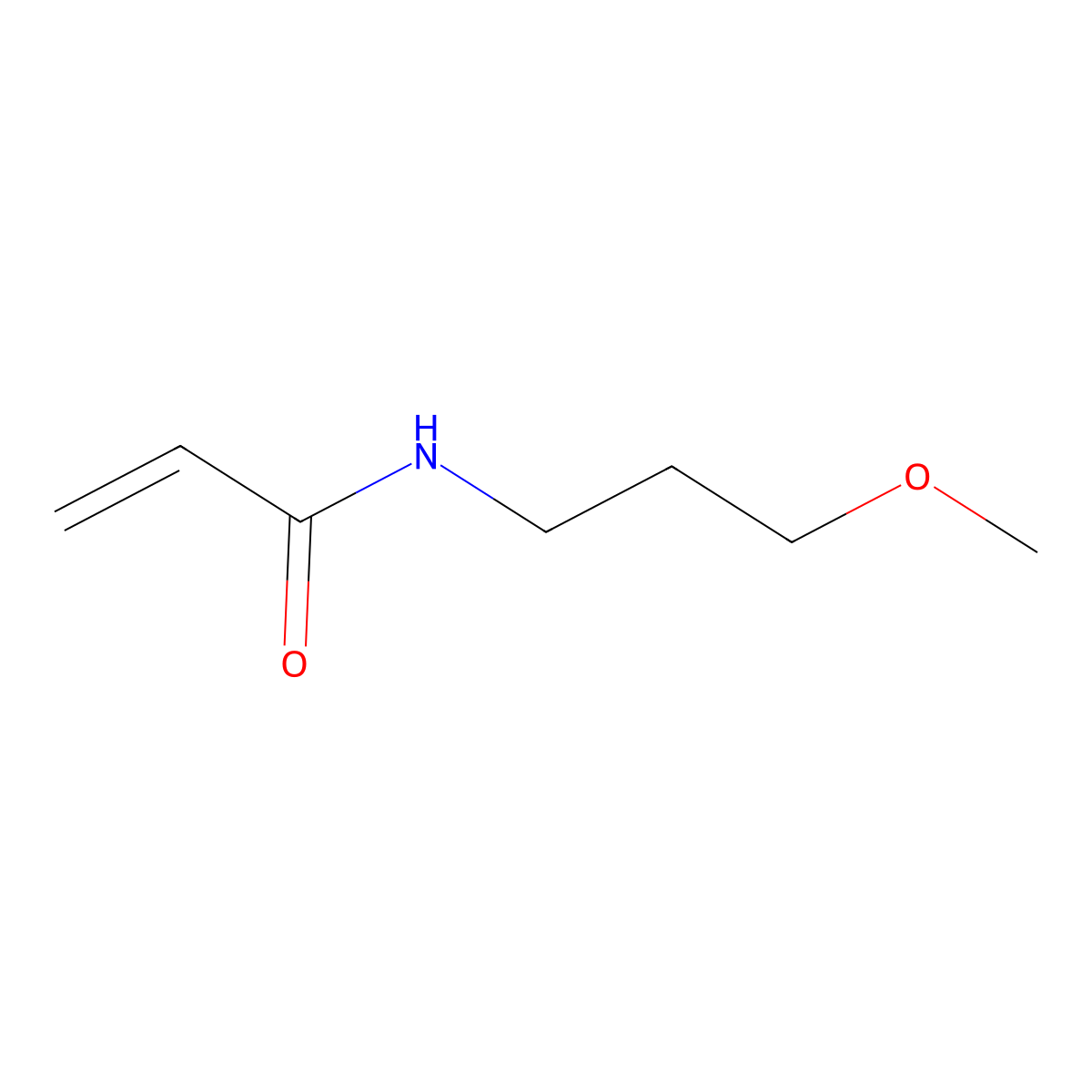 N-(3-Methoxypropyl)acrylamide molecular structure, CAS 107374-86-7