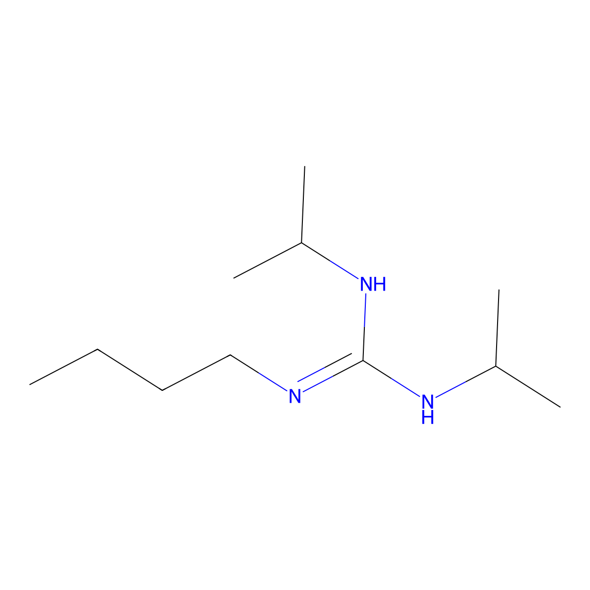 1-Butyl-2,3-diisopropylguanidine molecular structure, CAS 1073760-21-0