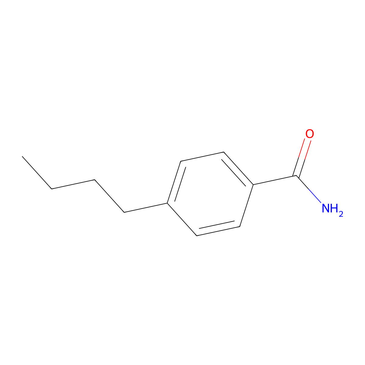 4-Butylbenzamide molecular structure, CAS 107377-07-1
