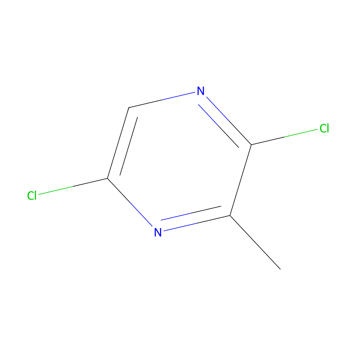 2,5-Dichloro-3-methylpyrazine molecular structure, CAS 107378-41-6