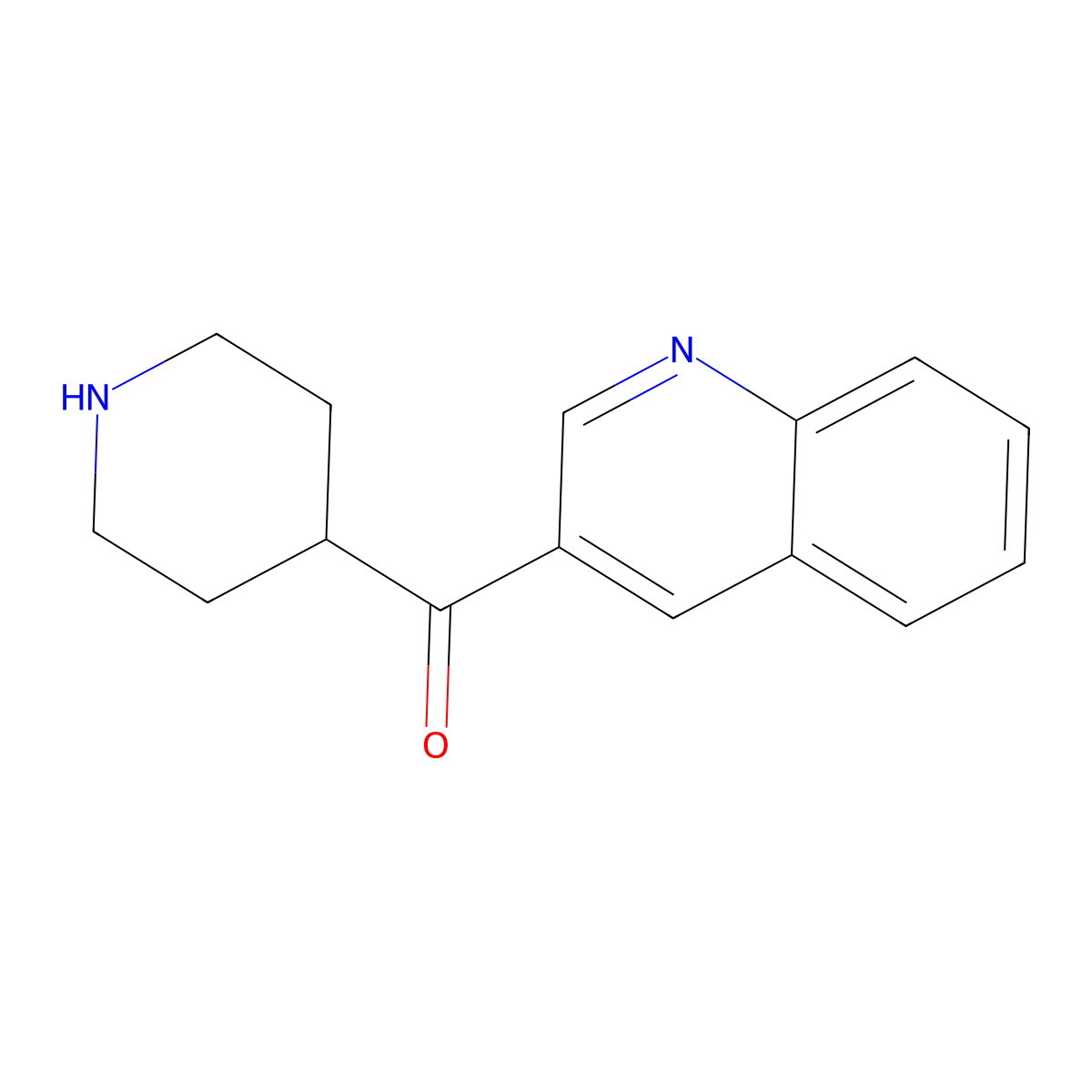 Piperidin-4-YL-quinolin-3-YL-methanone molecular structure, CAS 1073944-16-7