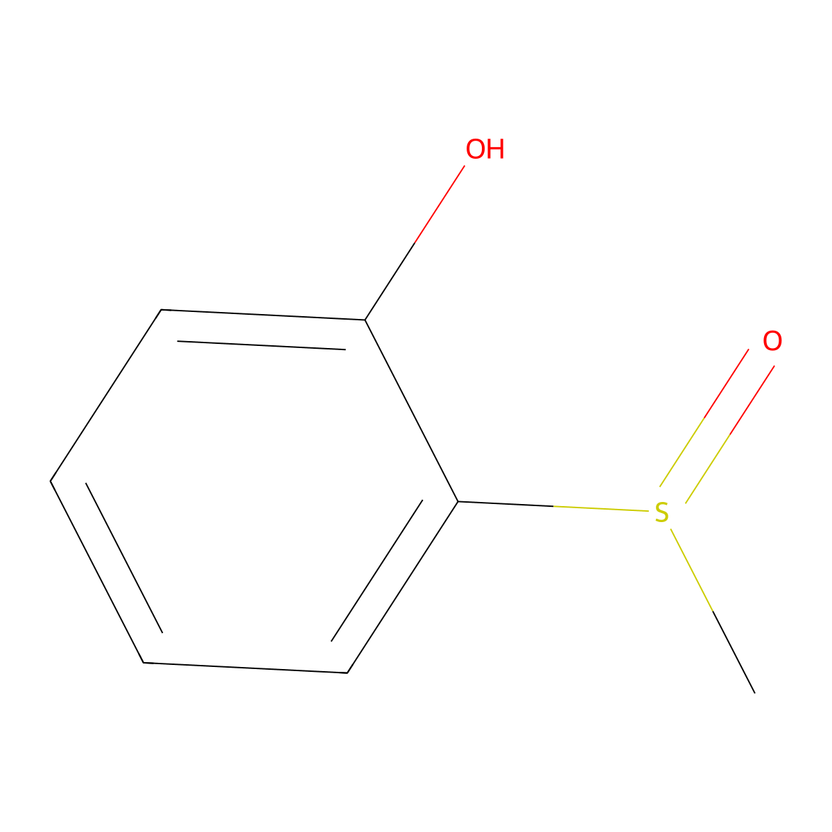 2-(Methylsulfinyl)phenol molecular structure, CAS 1074-02-8