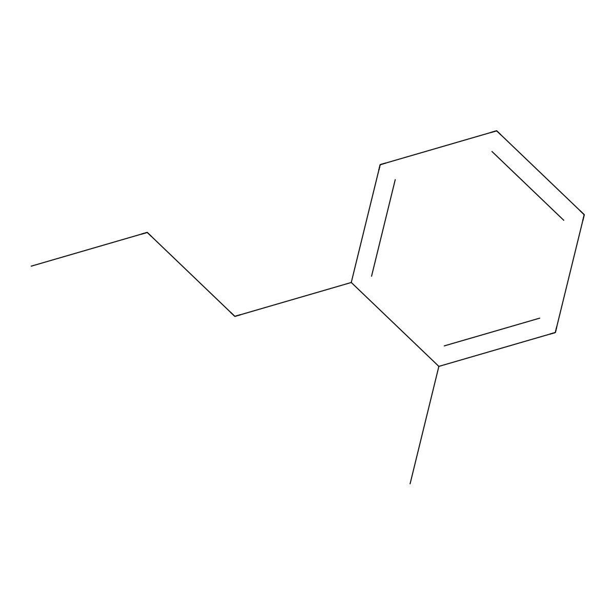 1-Methyl-2-propylbenzene molecular structure, CAS 1074-17-5